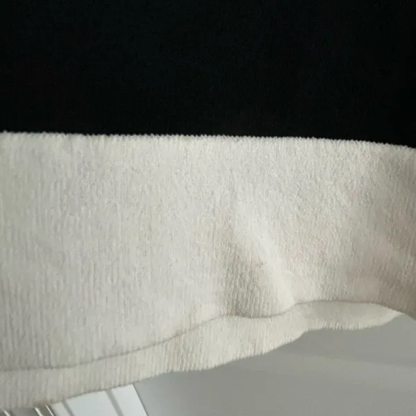 The Limited Colorblock Knit Top Black Cream Size M - Image 12