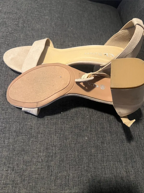 Chinese Laundry Blush Beige Ankle-Strap Block Heels - Image 4