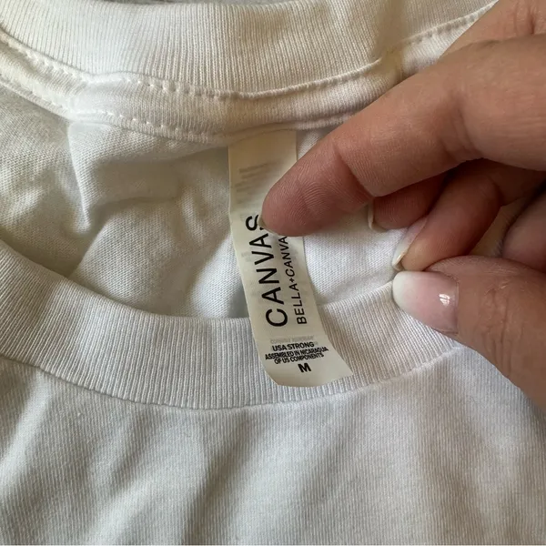 Bella Canvas More Than a Test Score Tee White Women’s Medium NWOT - Image 4