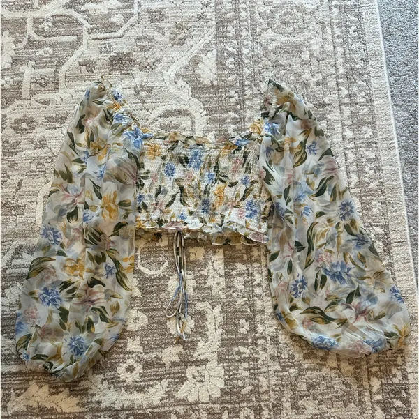 Anne Rae Flowered Corset Top Multiple Size L - Image 4