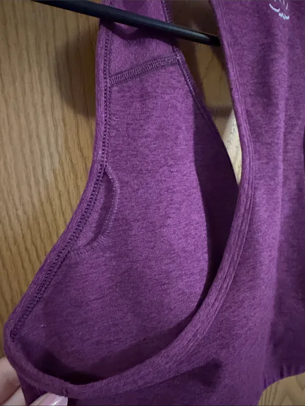 Beyond Yoga Women’s Purple Spacedye Lift Your Spirits Sports Bra XL - Image 8