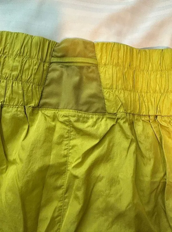 Free People FP Movement Yellow Shorts - L - Image 4
