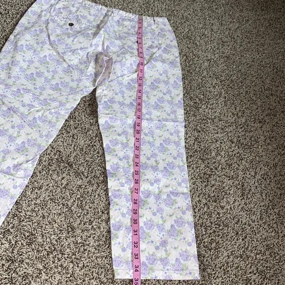 5/$30🎈 LOGG by H‎ & M women’s floral ankle pants size 12 - Image 8