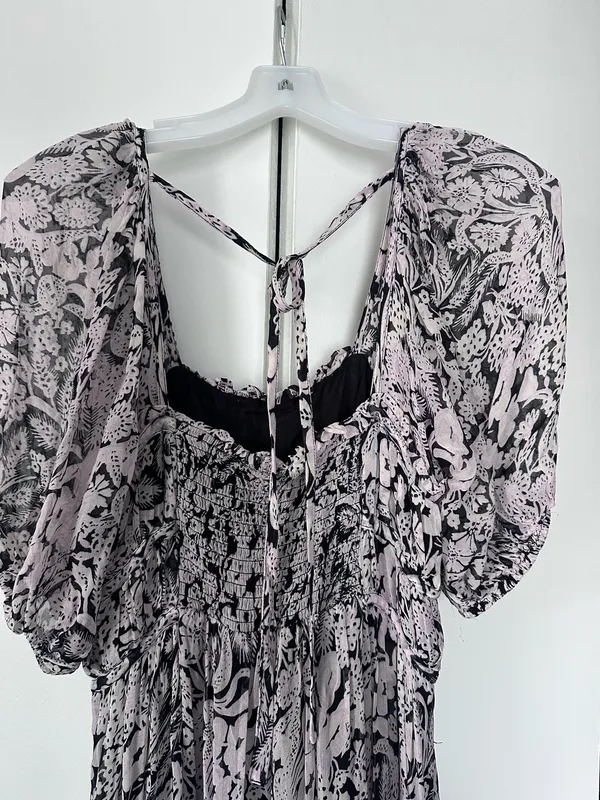 By Anthropologie Squareneck Smocked Midi Dress NWOT Size M - Image 5