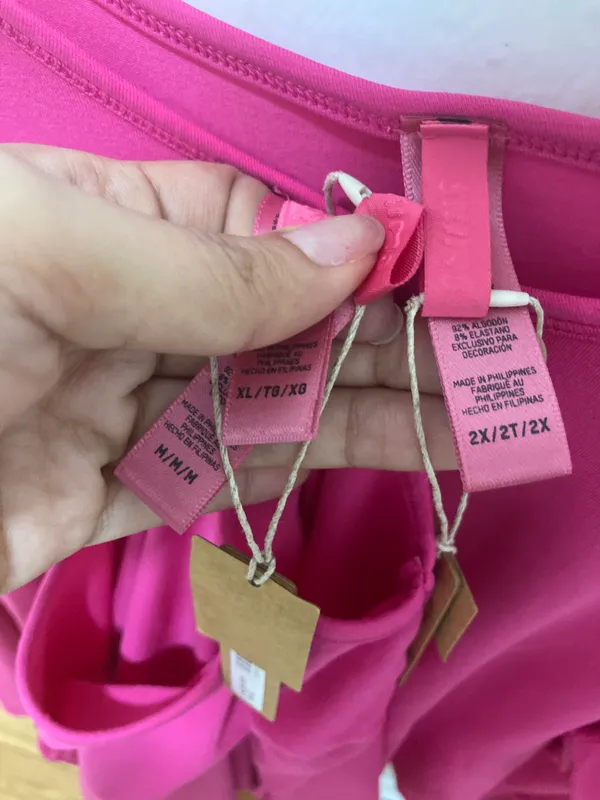 SKIMS NWT Cropped Long Sleeve T-Shirt Top AP-LGS-1370 Raspberry 2X - Image 5