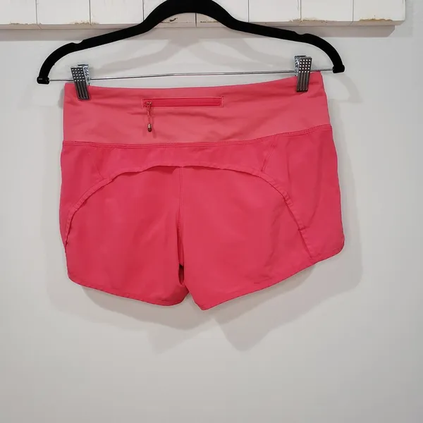 Lululemon Speed Up Shorts Womens 4 Pink Running Athletic Lined 4 Inch - Image 2