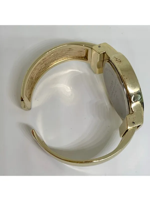 Studio women’s watch gold tone dial cuff bracelet size 7” quartz 38mm running - Image 8
