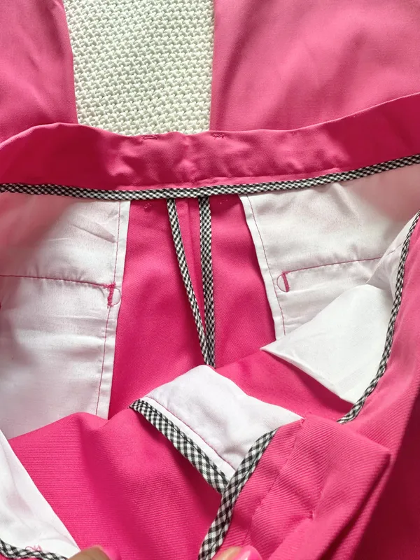 Barbie pink business casual straight leg trouser pants - Image 2