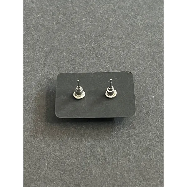 Witch Hat‎ Halloween Stud Earrings Orange Black Silver Tone - Image 2