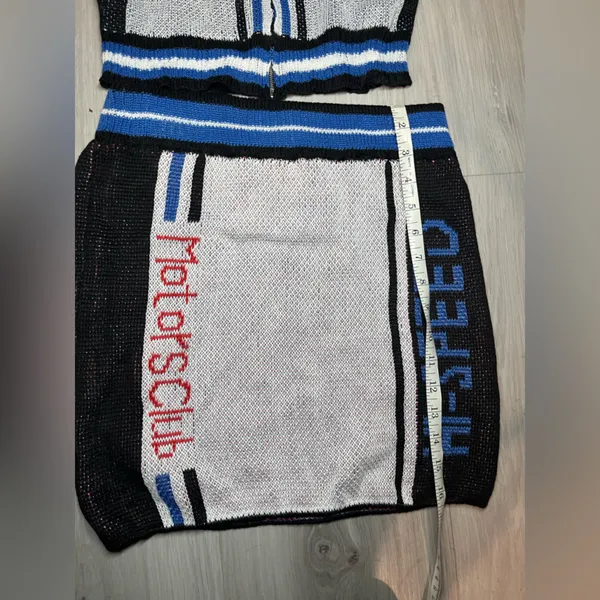 Hi Speed‎ Sweater Skirt Set size (L) Blue/combo - Image 6