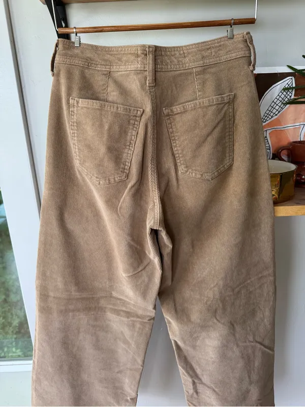 Universal Thread Sailor Wide Leg Corduroy Pants in Tan Size 4 - Image 8
