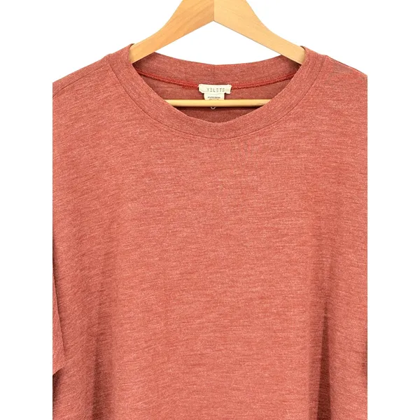 Yelete‎ Womens Medium Rust Burnt Orange Dolman Sleeve Knit Top Oversized Boho - Image 4