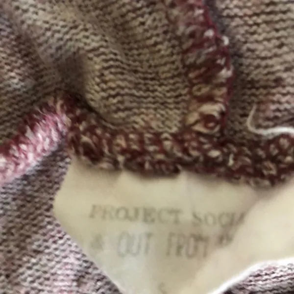 Project social‎ T/urban outfitters red hooded sweater small - Image 5
