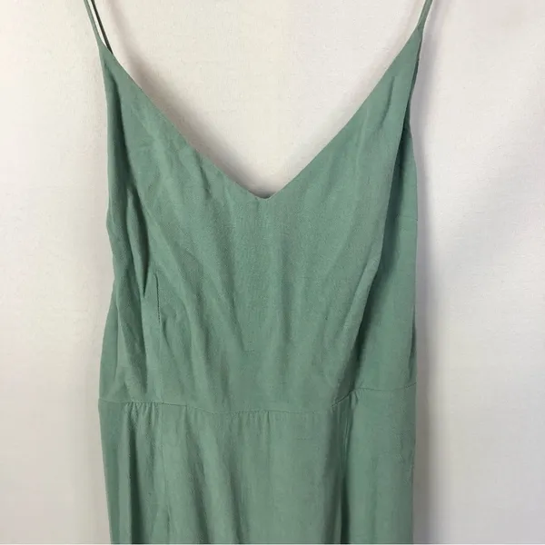 Topshop Mint Green Tie Back Slip Midi Dress 8‎ - Image 5