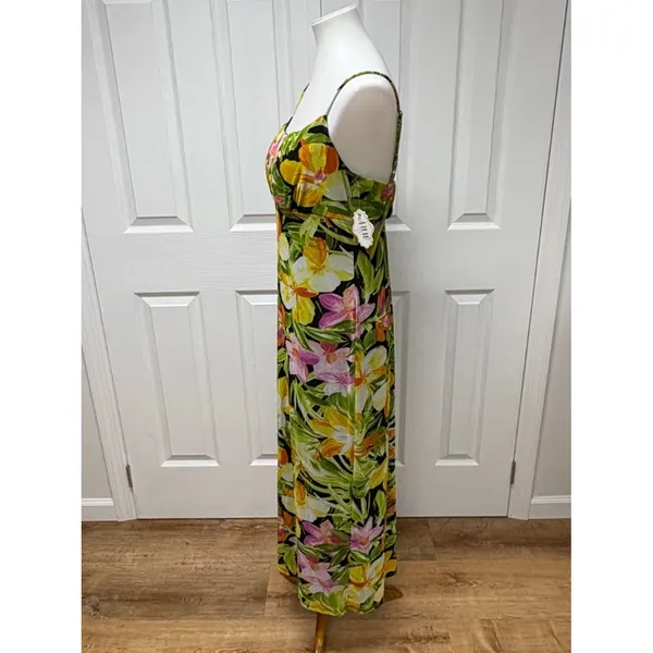 AUW Secret Charm Floral Tropical Print Maxi‎ Dress - Size XL - NEW With Tags. - Image 3