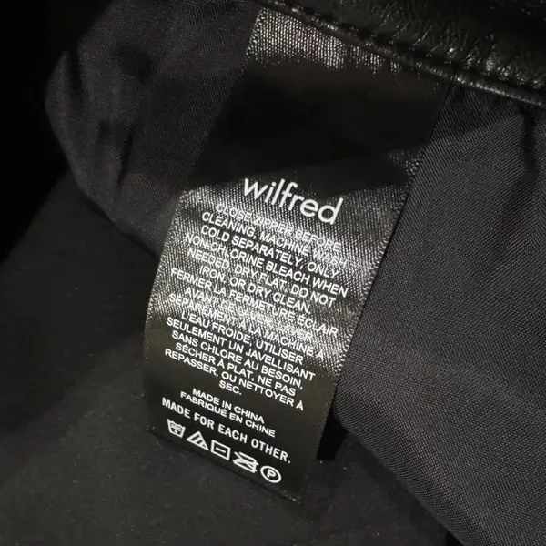 NEW Aritzia Wilfred Melina Tall Black Faux Leather Pants Women’s 6 - Image 6
