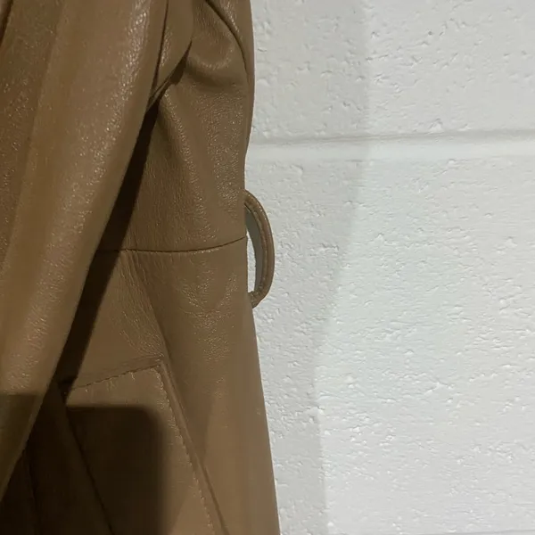 Brown leather jacket Size M - Image 6