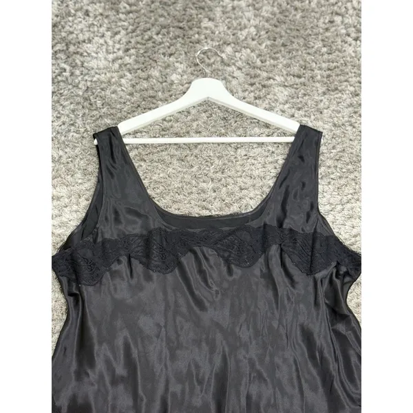 Y2K Jones New York Silk Cami Top Lace Trim Black Whimsigoth Plus Size 22W NWT - Image 7