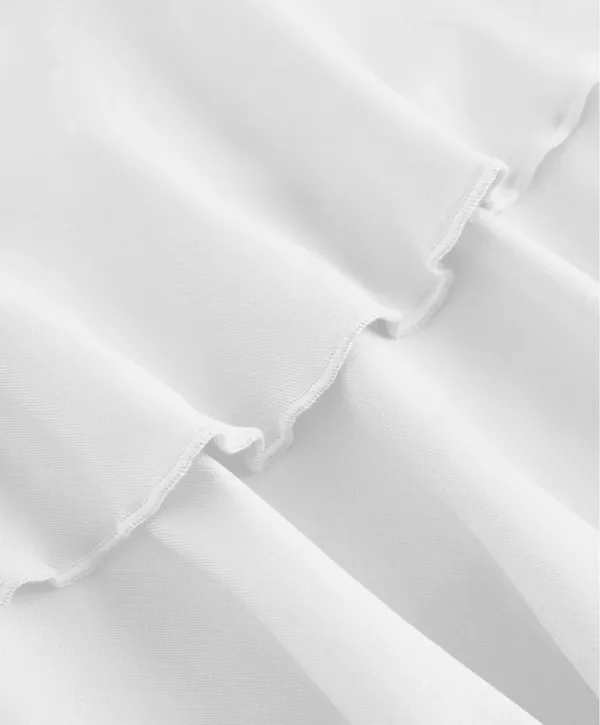 White Ruffle Trimmed Tiered Skirt Size XS - Image 5