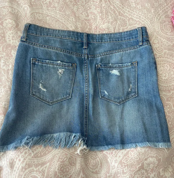 Vervet Blue Jean Skirt - Image 2