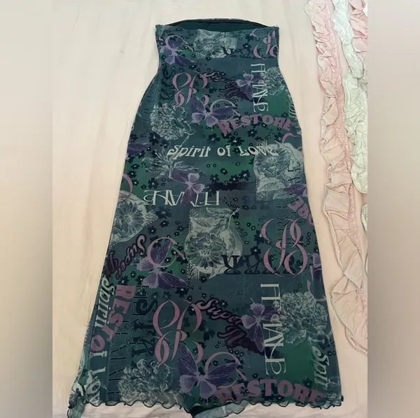 Urban Outfitters Floral Fairycore Print Sleeveless Dress - Image 4