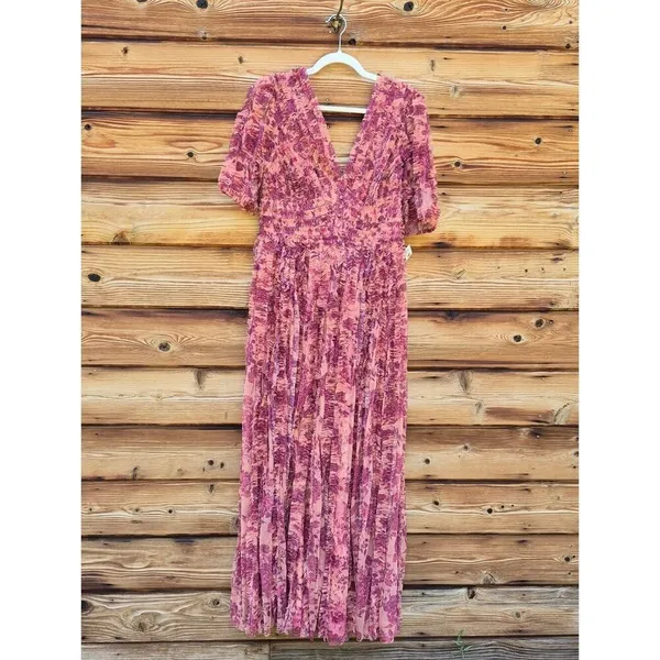 NWT Mac Duggal 8013 V-Neck Ruffled Mesh Dress Size 8 - Image 8