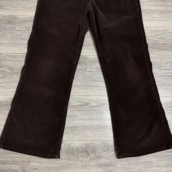 NYDJ 32x27 in Brown High Rise Corduroy Bootcut Pants 12P P600 Boho Made‎ in USA - Image 7