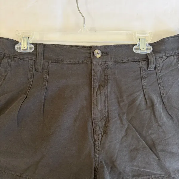 Aerie Charcoal Grey Cotton Lyocell High Waisted Shorts‎ XL Momcore Minimalist - Image 6