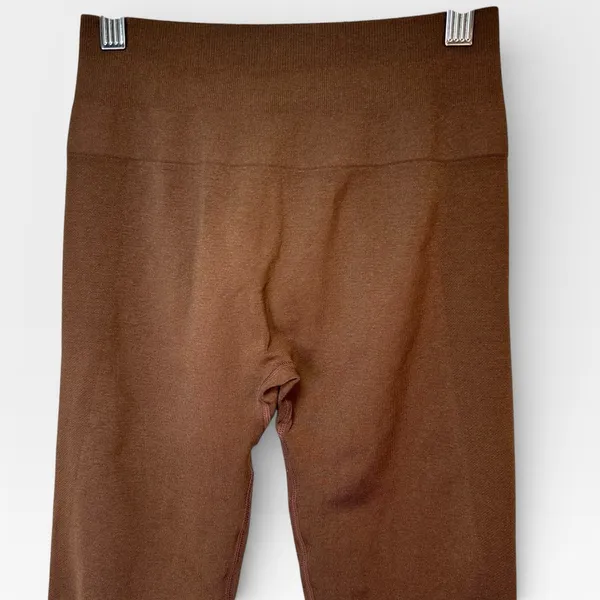 AUROLA Seamless Scrunch Coffee Brown Leggings Activewear Size XS/S - Image 5