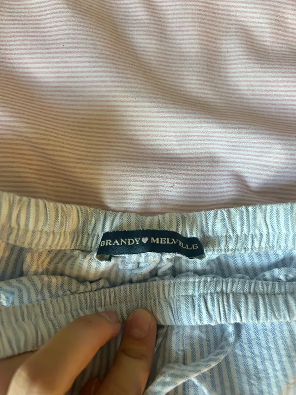 Brandy Melville Pinstripe Shorts - Image 2