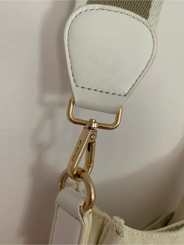 Ah Dorned Canvas Bag White - Image 7