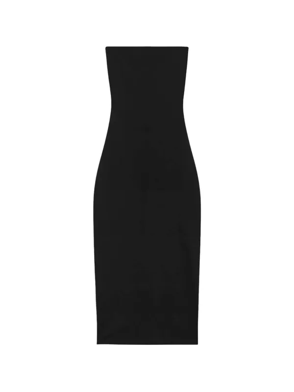 LESET Rio Bandeau Dress in Black Medium New Womens Column Maxi Gown - Image 8