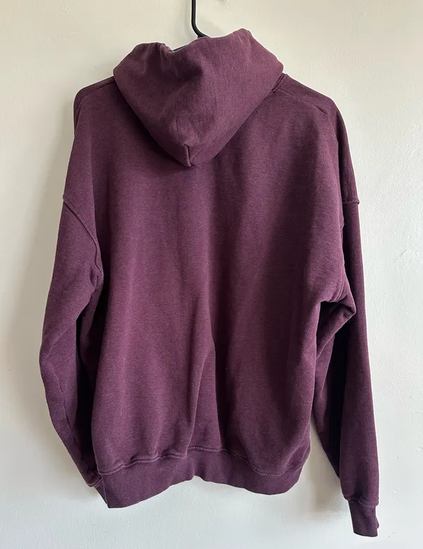 Gymshark Rest Day Burgundy Hoodie Size M - Image 4