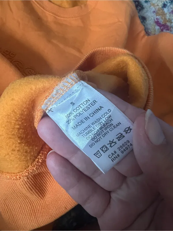 Stüssy small orange sweatshirt - Image 7