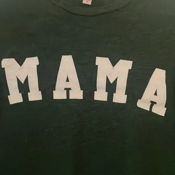 🩷 3/$18 Dark Green 'MAMA' Long Sleeve Shirt - Image 2