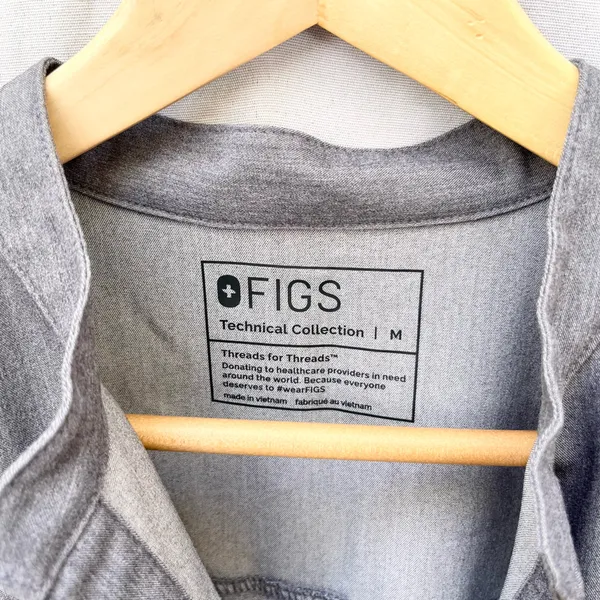 Figs | Rafaela Oversized Scrub Top Shirt In Graphite Gray Medium - Image 11