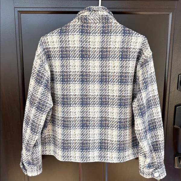 NWT Blank NYC Once In A Lifetime Cropped Tweed Shacket Size XS Retail $128.00 - Image 12