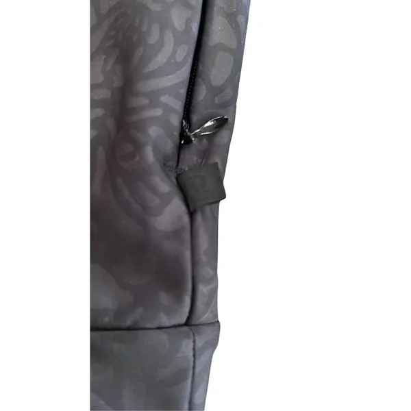 Lululemon Black Embossed Petal Camo Back-Zip Ruffle Pullover Sweatshirt size 8 - Image 8