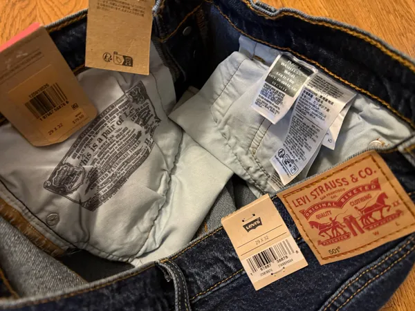 Levi's 501 Women's Straight Leg Blue Jeans size 29 x 32 - Image 13