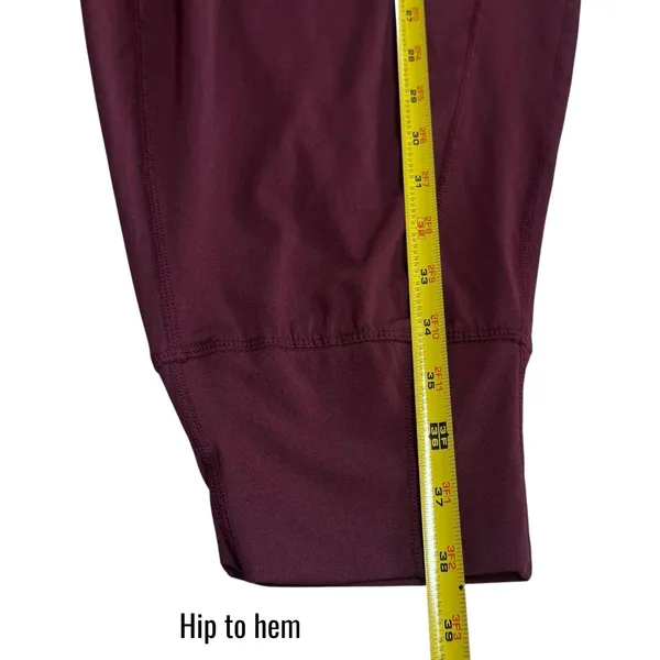 NEW Fabletics Maj Pocket Pant‎ Burgundy Moisture Wicking Athletic Outdoors 1X - Image 12