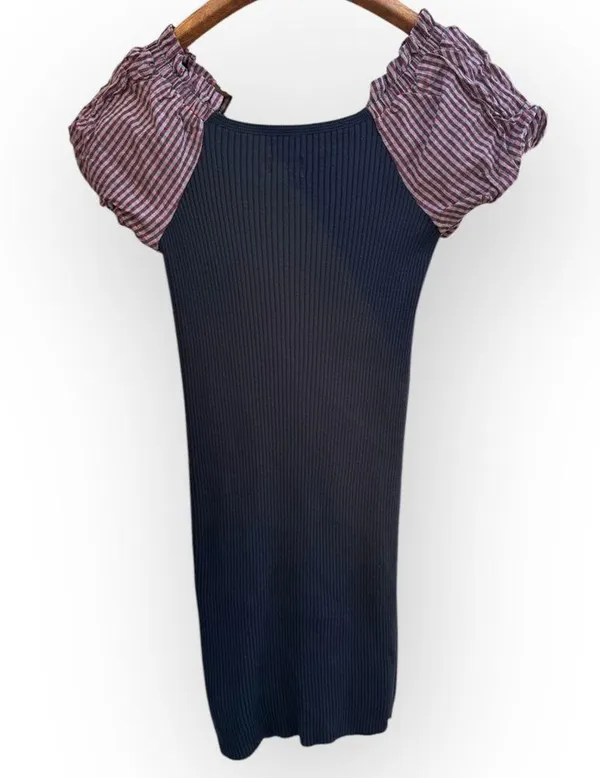 Maeve Striped Off-Shoulder Knit Dress - Image 6