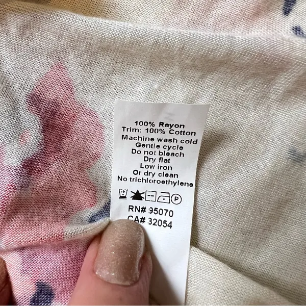 Anthropologie Weston Wear Sleeveless Floral Tunic. Size Medium. - Image 7