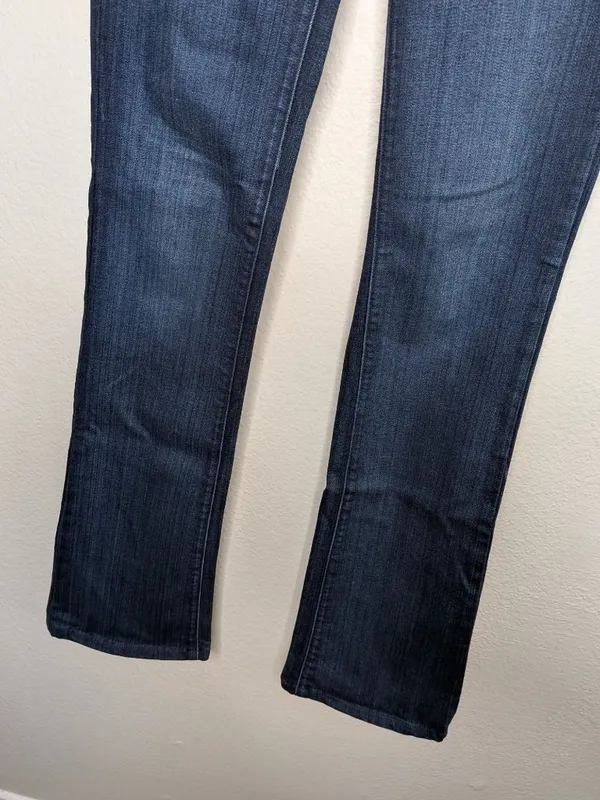 Paige Manhattan Bootcut Dark Wash Womens Jeans Size 26 Inseam 32" - Image 9