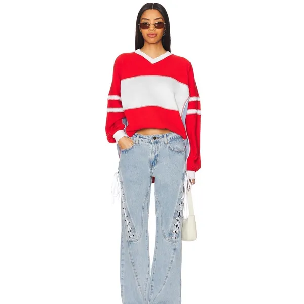 NEW Free People | FP Movement Rugby-Ready Layer in Winterberry Combo Sz Small‎ - Image 8