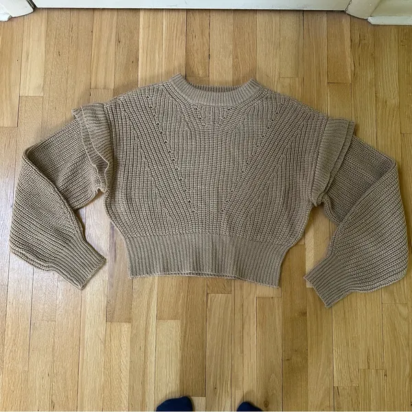 Derek Heart Women's Knit Sweater in Tan - Image 3