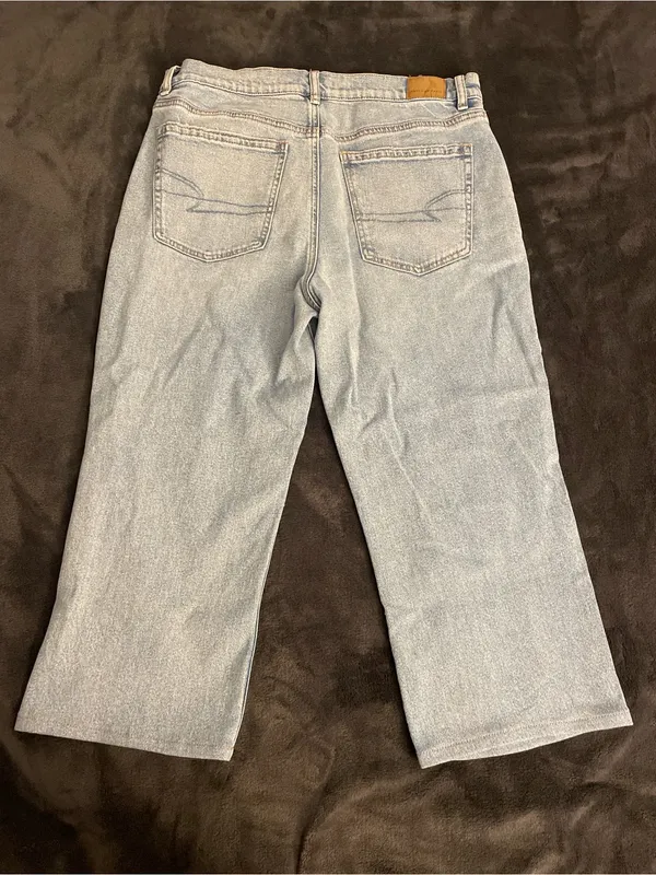 American Eagle Outfitters Light Blue Straight-Leg Women's Jeans - Image 2