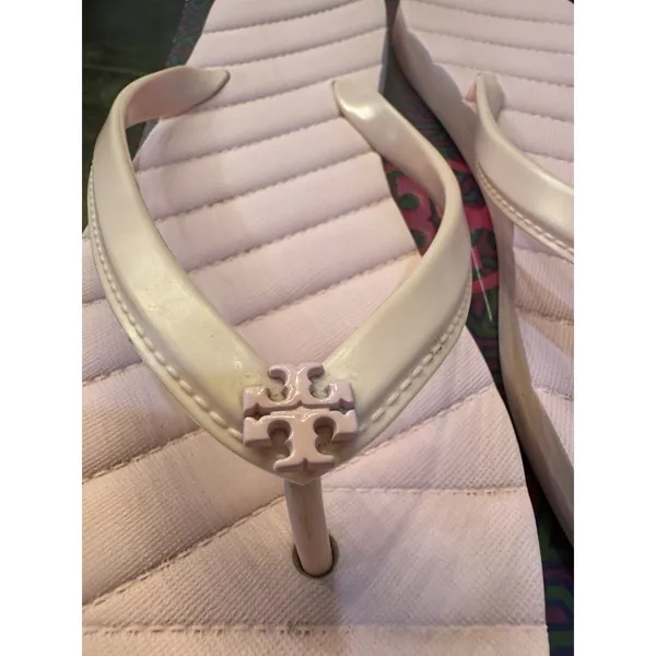 Tory Burch KIRA Flip Flops Petunia‎ Size 11 Store Display Pink - Image 6