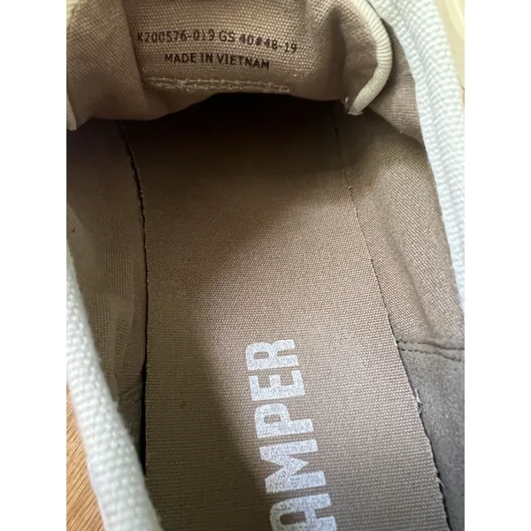 CAMPER Off White 40 BRUTUS sneaker Y2k Platform‎ Size 10 - Image 4