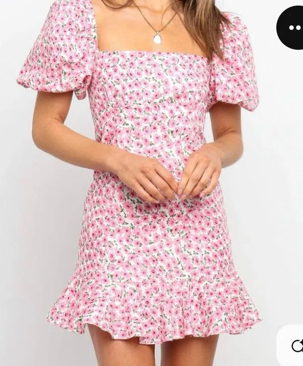 Petal and Pup pink floral mini dress - Image 2