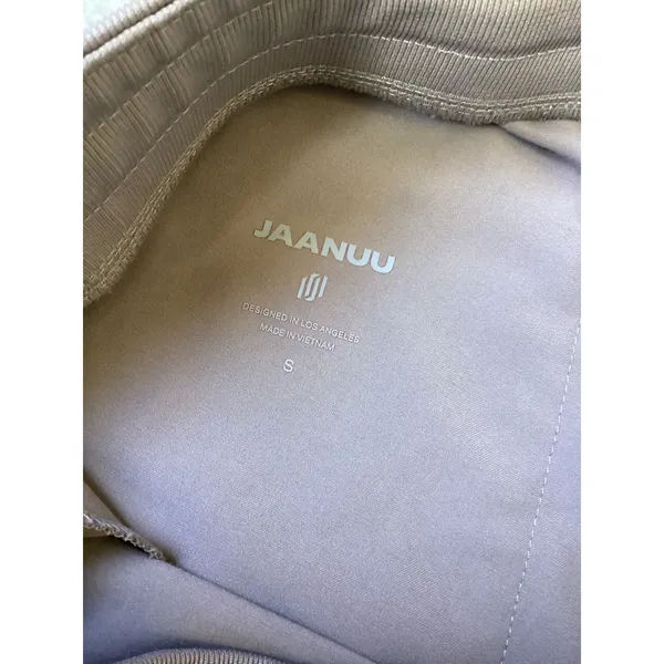 Jaanuu Womens Mauve Gray Scrub Jogger Pants Tapered Cuffs Size S - Image 5